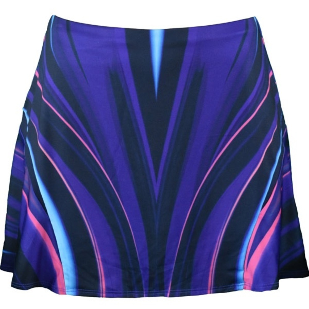 Lucky in Love Vibrant Purple and Blue Skirt Tennis Skirt